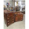 Image 1 : 2 Vintage Dressers : Dresser 46'' x 29'' x 17'' Plus Mirror 24'' x 32'' , Other Dresser
