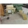 Image 5 : 5 Vintage Wood Chairs, Magazine Rack, Folding Lawn Chair, Metal TV Tables, Plus