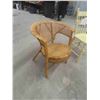 Image 5 : Wicker Chair, Painted Wood Kitchen Chair 