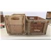 Image 2 : 2 Wood Crates : Drewrys 13'' x 18 1/2'' x 10'' & 7UP 11 3/4'' x