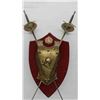 Image 3 : Decorative Wall Display of Swords and Chest Plate 37'' x 20''