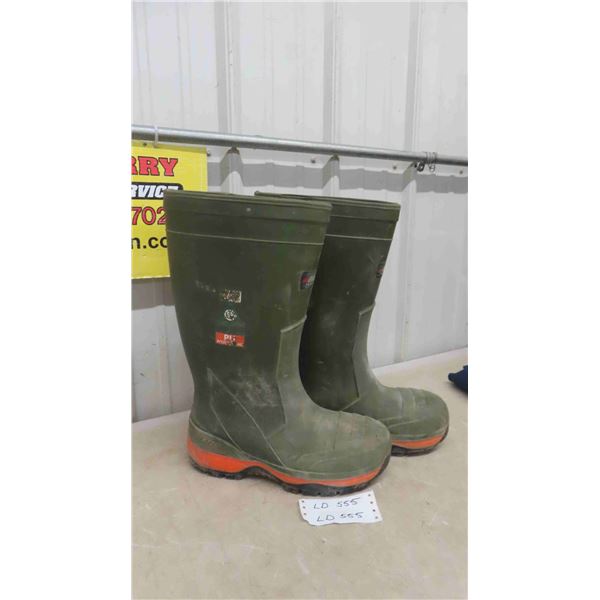 Mens Baffin Steel Toed Rubber Boots Size 12 