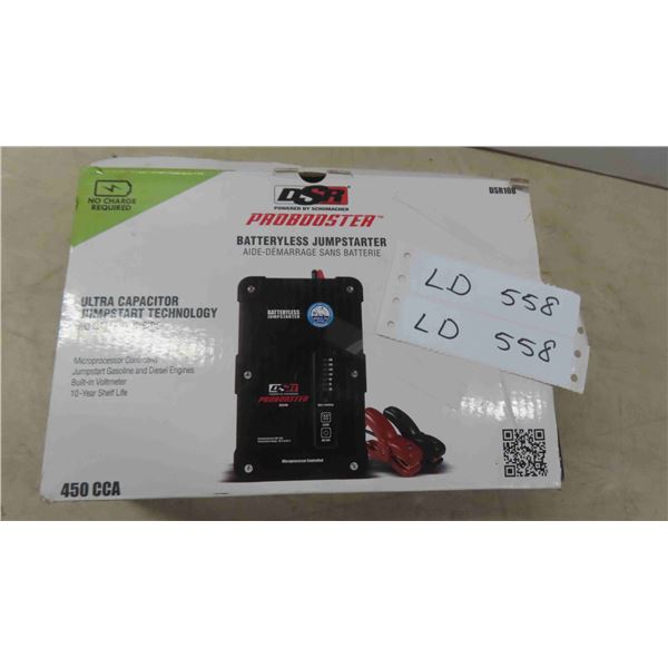 New in Box Probooster Batteryless Jump Starter