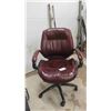 Image 1 : Leather Office Chair with Arms