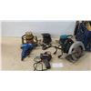 Image 1 : Power Tools : 5/8 HP Router, Palm Sander, 3/8'' Drill, 7 1/4'' Circular