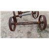 Image 7 : 3 Sets of Steel Wagon Wheels  with Axles (2) 27 1/2'' (1) 31 1/2'' 
