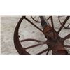 Image 9 : 3 Sets of Steel Wagon Wheels  with Axles (2) 27 1/2'' (1) 31 1/2'' 