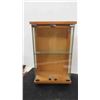 Image 2 : 2 Display Clases : 8 1/2'' x 5''  x 14'' with Glass Doors , 10'' x 6''  x 2'' with