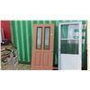 Image 1 : (2) Used Doors : Venting White Storm Door 32'' x 80'' , Slab Door 36'' x 79 1/4'' 