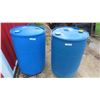 Image 1 : (2) 50 Gal Poly Barrels 