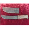 Image 2 : Antique 1800s First Nations Large Hand Forged Blade Buffalo Knife Total Length 14'' , Very 