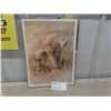 Image 1 : Vintage First Nations Artist Proof Signed By Noted Artist Bert D Seabourn 17'' x 12'' -Artist 