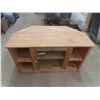 Image 2 : Pine TV Stand with Glass Door 38 1/2'' x 19 3/4'' x 22 1/2'' 