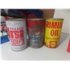 Image 2 : 11 Cans : Texaco Ursa, Rimula Oil, Hi-lube, Esso, Exaco, Coleman Camp Fuel, 