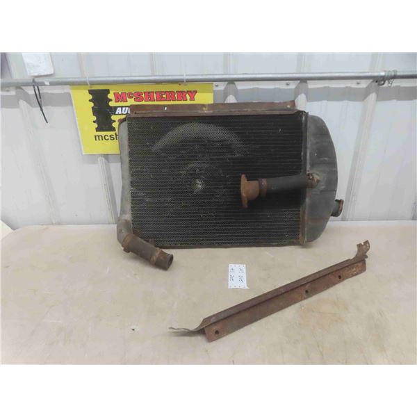 1937/38 Chevy Rad with Misc. Pieces, Speedometer Clock, Window Cranks, Vent Window, 