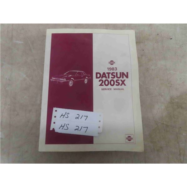 1983 Datsun 200 SX Manual