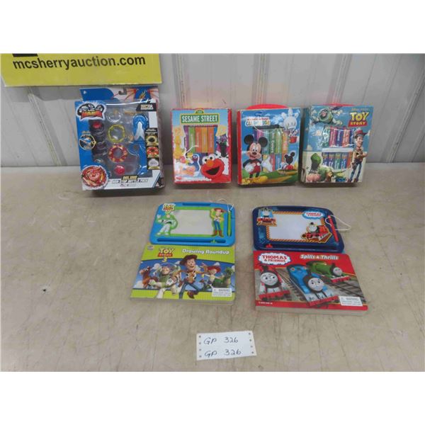 Mini Book Sets: Sesame Street, Mickey Mouse, Toy Story, New Nado Non Stop 