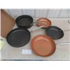 Image 1 : 5 Frying Pans : (2) Gotham Steel Pro 10'' & 11 1/2'' , (3) Kirkland Signature Professional 