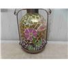 Image 2 : Decorative Candle Holder with Mosaic Glass 12 1/2'' Tall