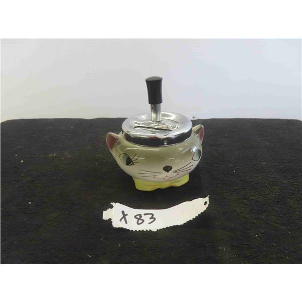 Cat Porcelain Ashtray 