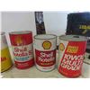 Image 2 : 9 Shell Oil Cans 7/9 Full of Product