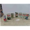 Image 1 : 7 Castrol Oil Cans 6/7 Full of Product: Racing 2 Cycle, Outboard Gear Oil, 2 Stroke