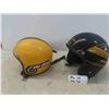 Image 1 : 2 Vintage Skidoo Helmets - Black One is XL 