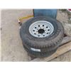 Image 1 : 2 New Garlisle Radial Trail ST235/85 R16 Tires with 8 Hole Rims 
