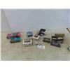 Image 1 : 8 Diecast Cars/Toys (Most in Packages): 2003 Tin Friction Car, Hotwheels, See's