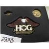 Image 2 : Harley Davidson 'HOG-Harley Owners Group' Set with Patch, Pin & Medallion