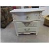 Image 1 : White 3 Drawer Night Stand 26'' x 24'' x 17'' 