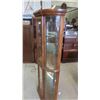 Image 2 : Light Up Curio Cabinet with Double Curved Glass 70'' x 29'' x 11''
