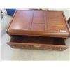 Image 2 : Solid Wood Coffee Table 39'' x 24'' x 17'' , End Table 18'' x 13'' x 27''
