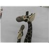 Image 2 : Wood Carved Giraffe Ornament 38'' Tall