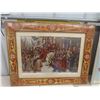 Image 2 : 4 Framed Petit Point Pictures Largest is 25 1/2'' x 20'' , 