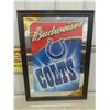 Image 2 : Budweiser Colts Mirrored Picture 23'' x 31''