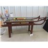 Image 1 : Ducks Unlimited Wood Sleigh Style Coffee Table 48'' x 12 1/2'' x 24''