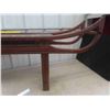 Image 2 : Ducks Unlimited Wood Sleigh Style Coffee Table 48'' x 12 1/2'' x 24''