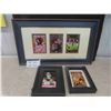 Image 1 : 3 Framed Pictures - CCR , Elvis, Janice Joplin - Largest is 23 1/2'' x 13 1/2'' 