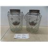 Image 1 : 2 Vintage Patio Lights 8'' Tall