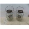 Image 3 : 2 Vintage Patio Lights 8'' Tall