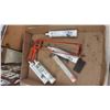 Image 8 : 2 Ridgid Pipe Wrenches, Nail Puller, Saw, Wrecking Bar, Caulking Gun 