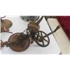 Image 2 : Antique Hand Grinder, Wood Carving, Galvanized Garbage Can, Plus 