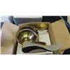 Image 2 : 4 Polished Brass Left Handled Door Handles 