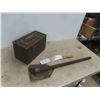 Image 1 : Military Ammo Box, Folding Shovel, Cleaver