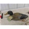 Image 5 : Leather Pouch, 2 Duck Ornaments (1 is Wood) 