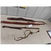 Image 1 : 2 Leather Ammo Belts, Leather Gun Slings, Leather Scope Guard
