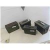 Image 1 : 4 Metal Military Ammo Cases (3) 7 1/2'' x 12'' x 6'' (1) 7'' x 11'' x 4'' 