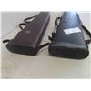 Image 2 : 2 Leather Gun Cases 29 1/2'' x 7 1/2'' x 3'' + 31 1/2'' x 8'' x 3''