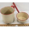 Image 2 : LOT OF 2 - ENAMEL CUP & PAN